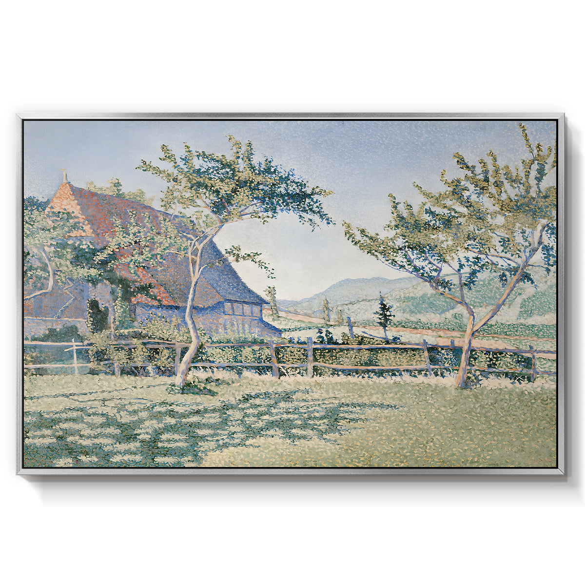 Comblat-le-Château, the Meadow, Opus 161, 1887 - Floater Framed Canvas Print