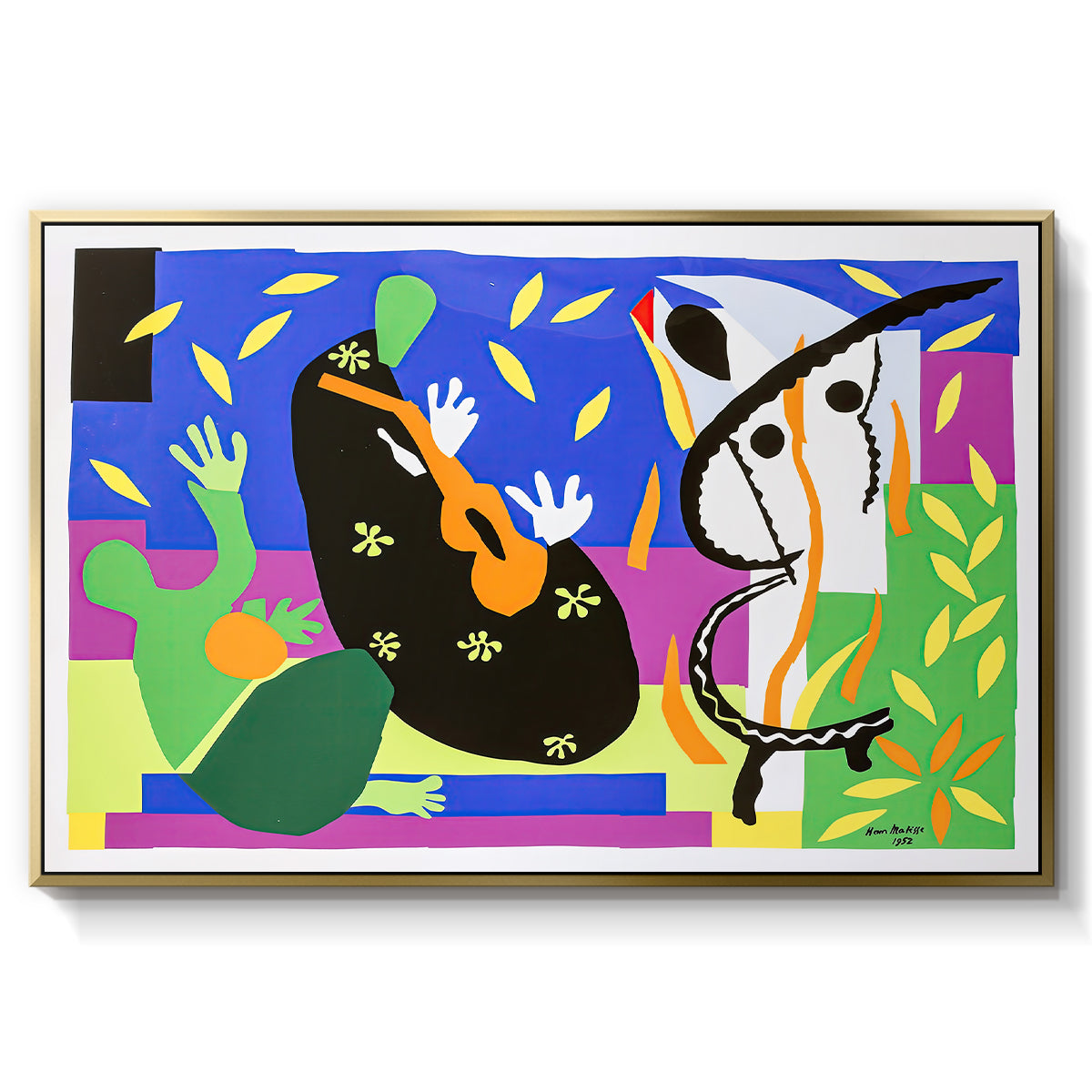 The Sorrows of the King, 1952 - Floater Framed Canvas Print