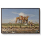 On the Banks of the Nile, Upper Egypt, 1876 - Floater Framed Canvas Print