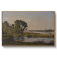 Landscape with a River, 1892 - Floater Framed Canvas Print