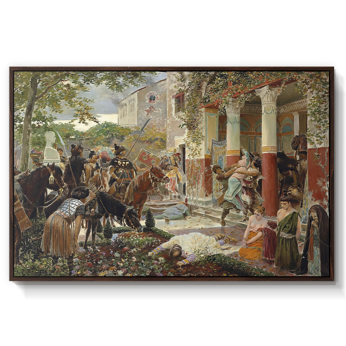 Onslaught of the Tartars, c. 1938 - Floater Framed Canvas Print