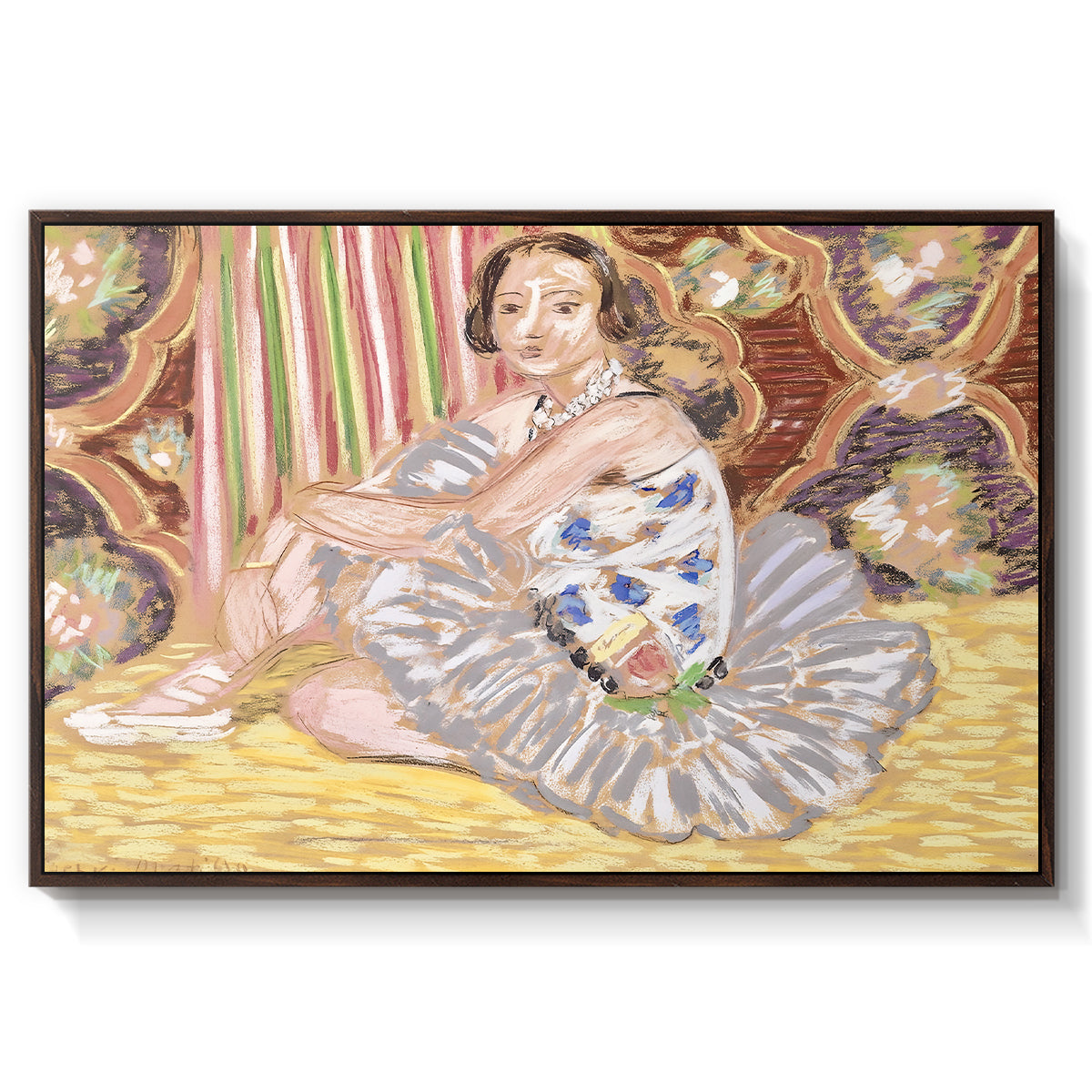 The Dancer (La danseuse), c. 1927 - Floater Framed Canvas Print