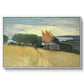 Fields of Wheat in Cagnes, 1918 - Floater Framed Canvas Print