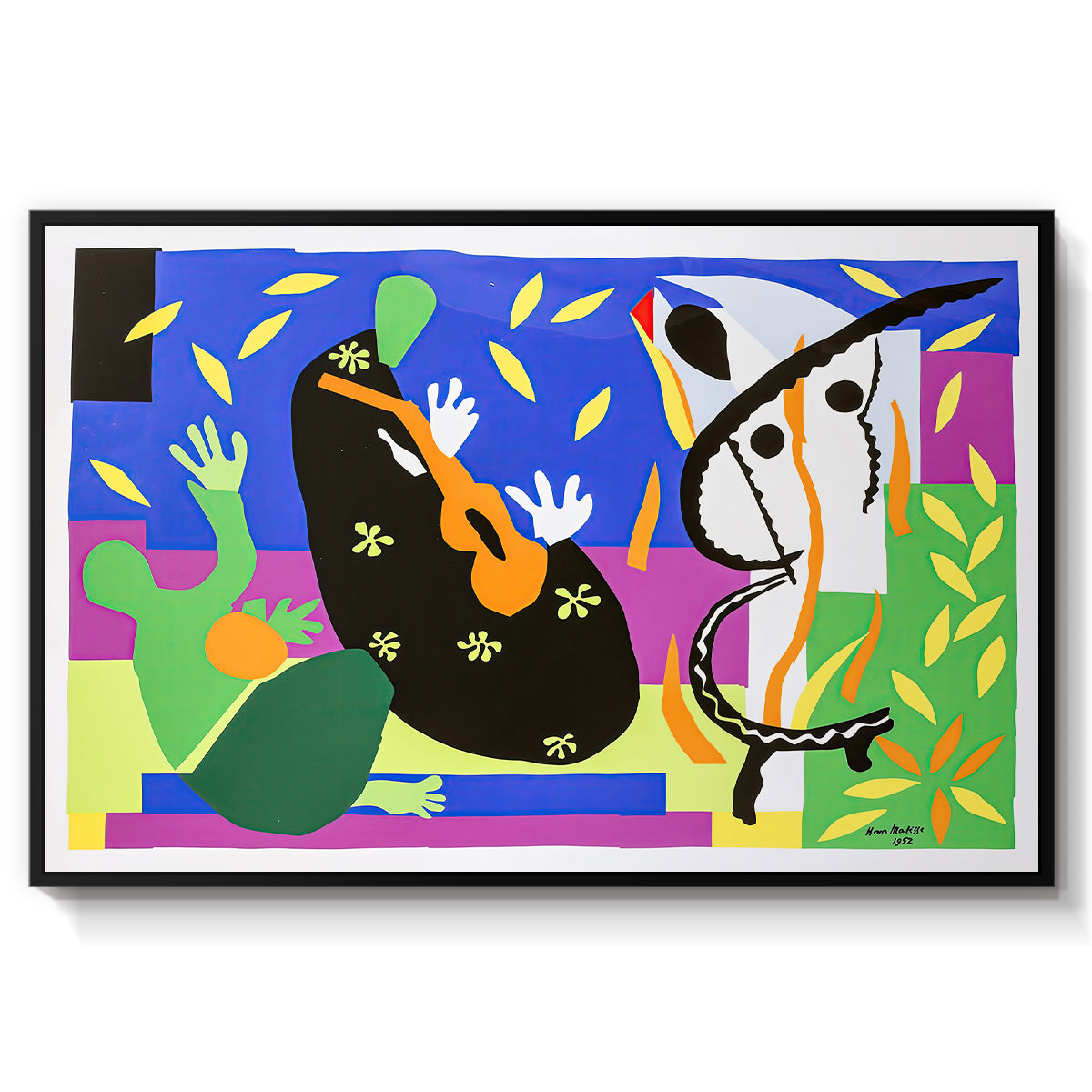 The Sorrows of the King, 1952 - Floater Framed Canvas Print