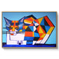 Cassie Thinking about Cubism - Floater Framed Canvas Print