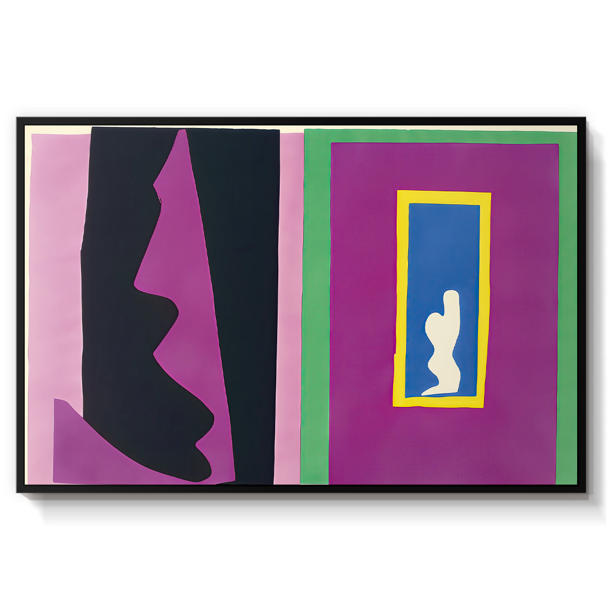 Destiny (Le destin), from Jazz, 1947 - Floater Framed Canvas Print