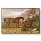 Portrait of Reformer, Blucher, Tory and Crib, Property of Rowland Alston, Esq., M.P., 1835 - Floater Framed Canvas Print