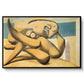 Figures at the Seaside (The Kiss), 1931 - Floater Framed Canvas Print