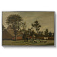Farmhouse, c. 1865-1875 - Floater Framed Canvas Print