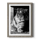 Tiger Repose - Premium Framed Print - Distressed Barnwood Frame - Ready to Hang