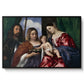 Madonna and Child with Saints Dorothy and George, c. 1516 - Floater Framed Canvas Print