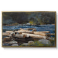 Hudson River, 1892 - Floater Framed Canvas Print