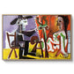 The Painter and His Model, 1963 - Floater Framed Canvas Print