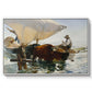 The Return from Fishing: Hauling the Boat, 1894 - Floater Framed Canvas Print