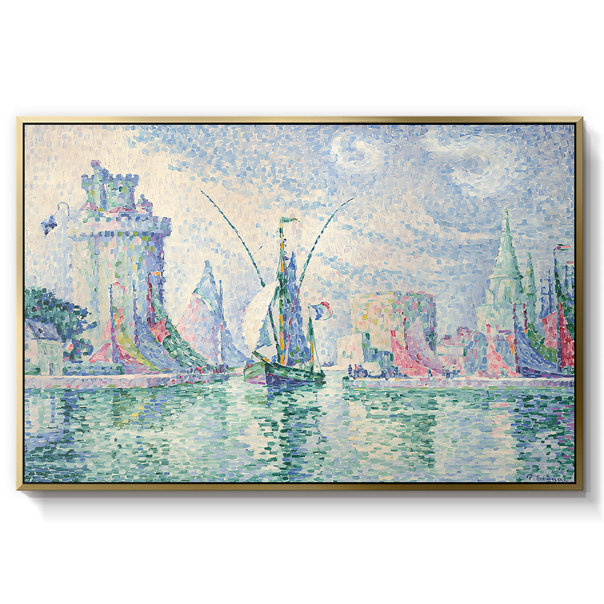 The Green Towers (Les tours vertes, la Rochelle), 1913 - Floater Framed Canvas Print