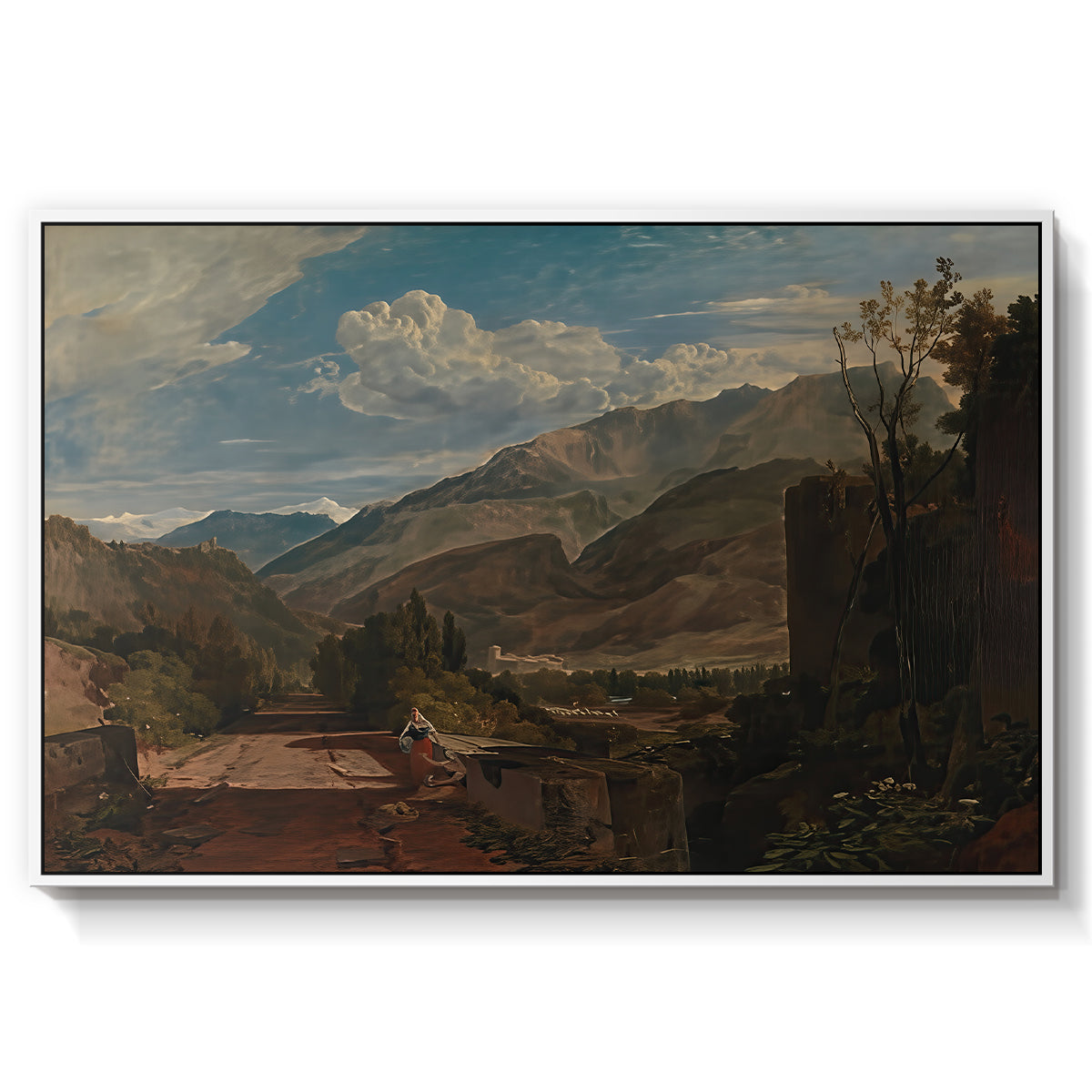 Bonneville, Savoy, 1803 - Floater Framed Canvas Print