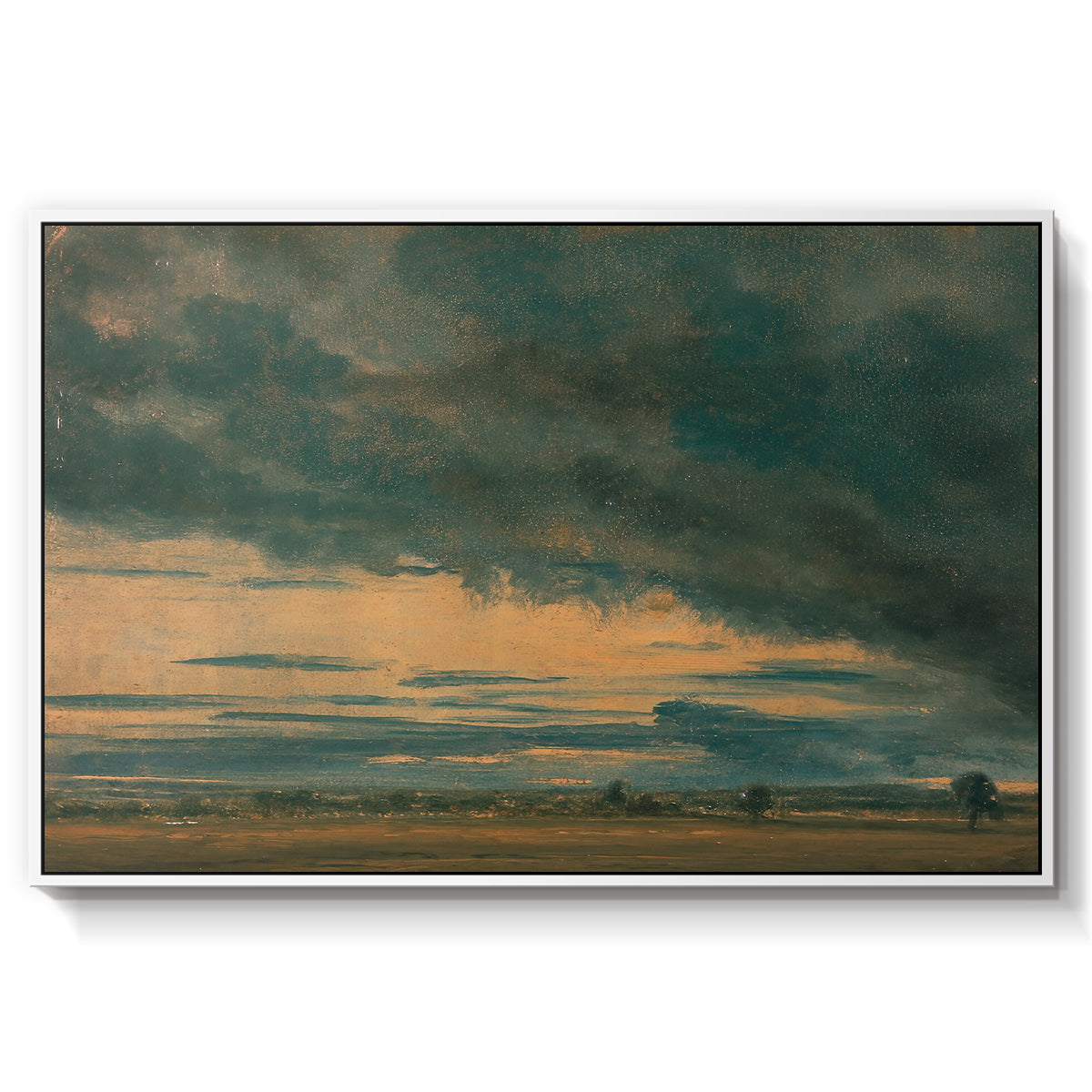 Cloud Study, c. 1821 - Floater Framed Canvas Print
