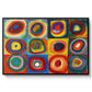 Color Study: Squares with Concentric Circles, 1913 - Floater Framed Canvas Print