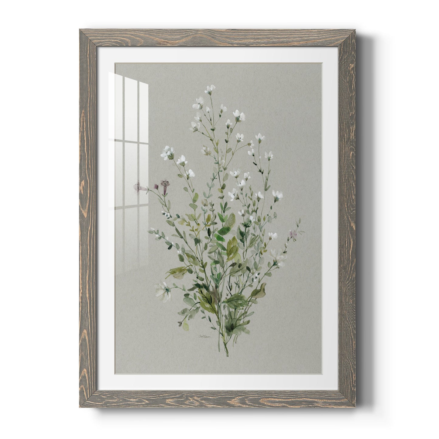 Bouquet of Grace I - Barnwood Framed Art Print