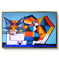 Cassie Thinking about Cubism - Floater Framed Canvas Print