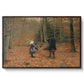 The Woodman and his Children, 1886 - Floater Framed Canvas Print