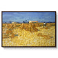 Wheat Field with Sheaves (Harvest in Provence), 1888 - Floater Framed Canvas Print
