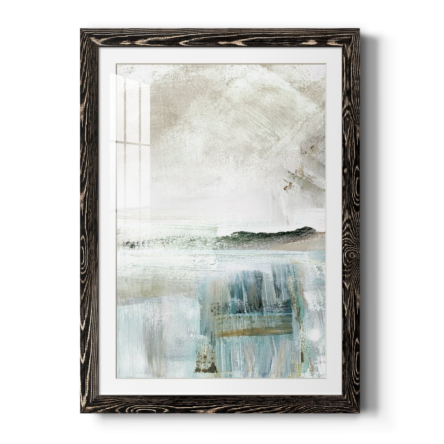 Summer Teal II - Barnwood Framed Art Print