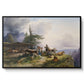 An Alpine Farm on the Untersberg, 1835 - Floater Framed Canvas Print