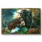 Campfire, Adirondacks, 1892 - Floater Framed Canvas Print