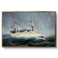 A Ship in the Storm, c. 1899 - Floater Framed Canvas Print