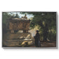 A Catholic Priest in Front of a Sarcophagus, c. 1857 - Floater Framed Canvas Print