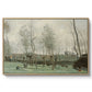 Washerwomen in a Willow Grove, c. 1871 - Floater Framed Canvas Print