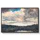 The Lone Boat, North Woods Club, Adirondacks, 1892 - Floater Framed Canvas Print