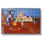 Still Life with a Pewter Jug and Pink Statuette, 1910 - Floater Framed Canvas Print