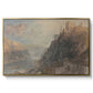 Rheinfels Looking to Katz and Gourhausen, 1817 - Floater Framed Canvas Print
