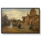 The Country House of Gustave Coûteaux, 1871 - Floater Framed Canvas Print