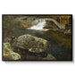 By the Mill Pond (En Mølledam), 1850 - Floater Framed Canvas Print