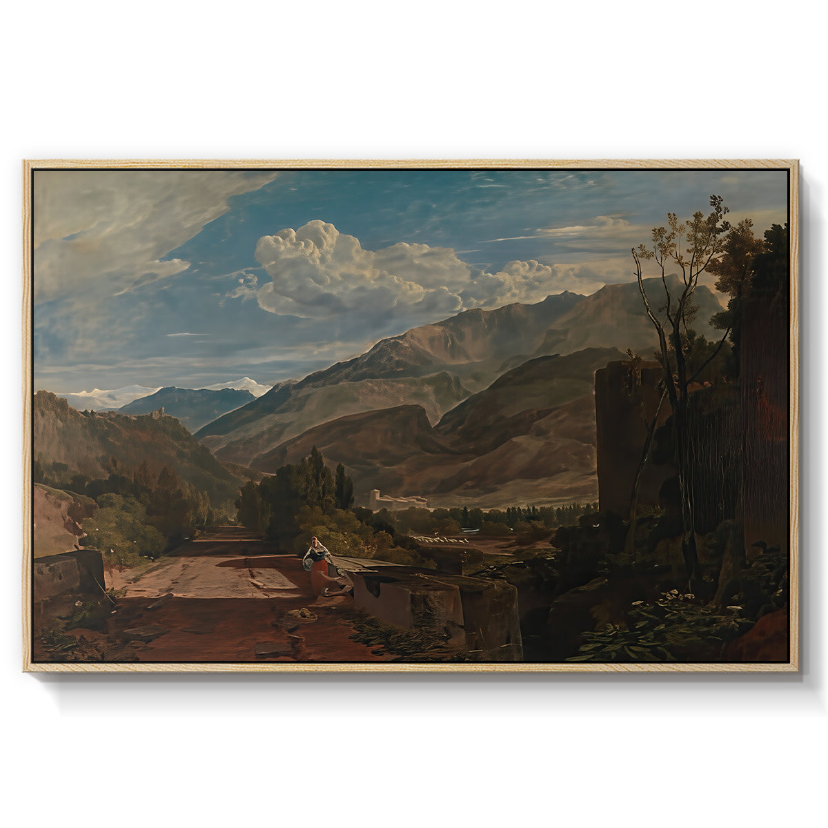 Bonneville, Savoy, 1803 - Floater Framed Canvas Print