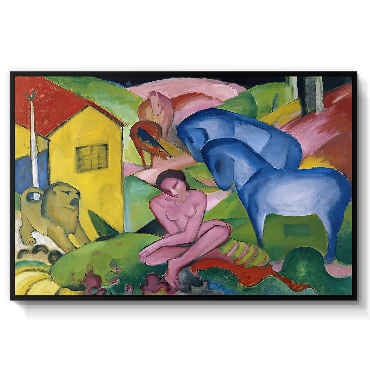 The Dream, 1912 - Floater Framed Canvas Print
