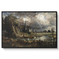 Salisbury Cathedral from the Meadows (Detail), 1831 - Floater Framed Canvas Print