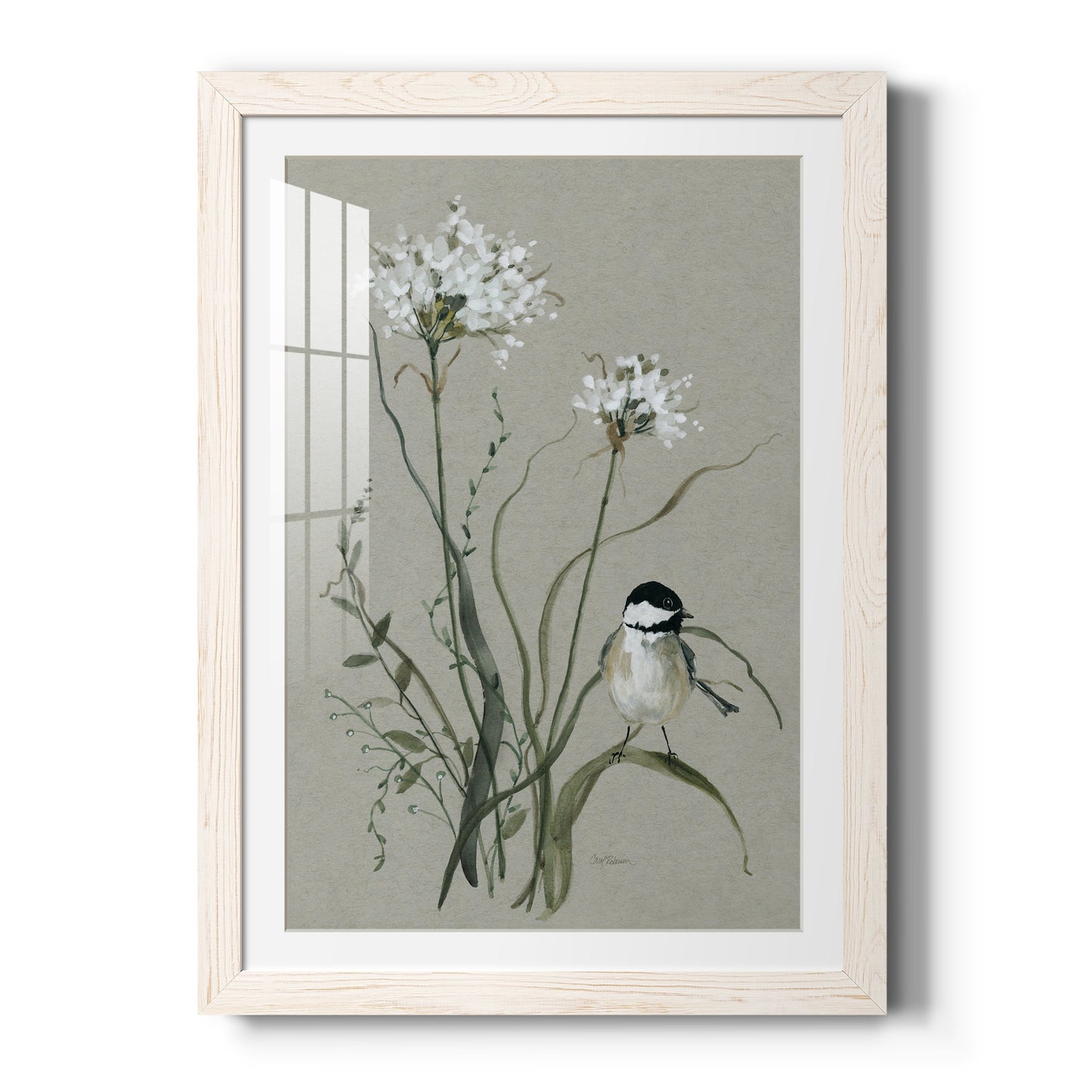 Bouquet of Grace Bird II - Barnwood Framed Art Print