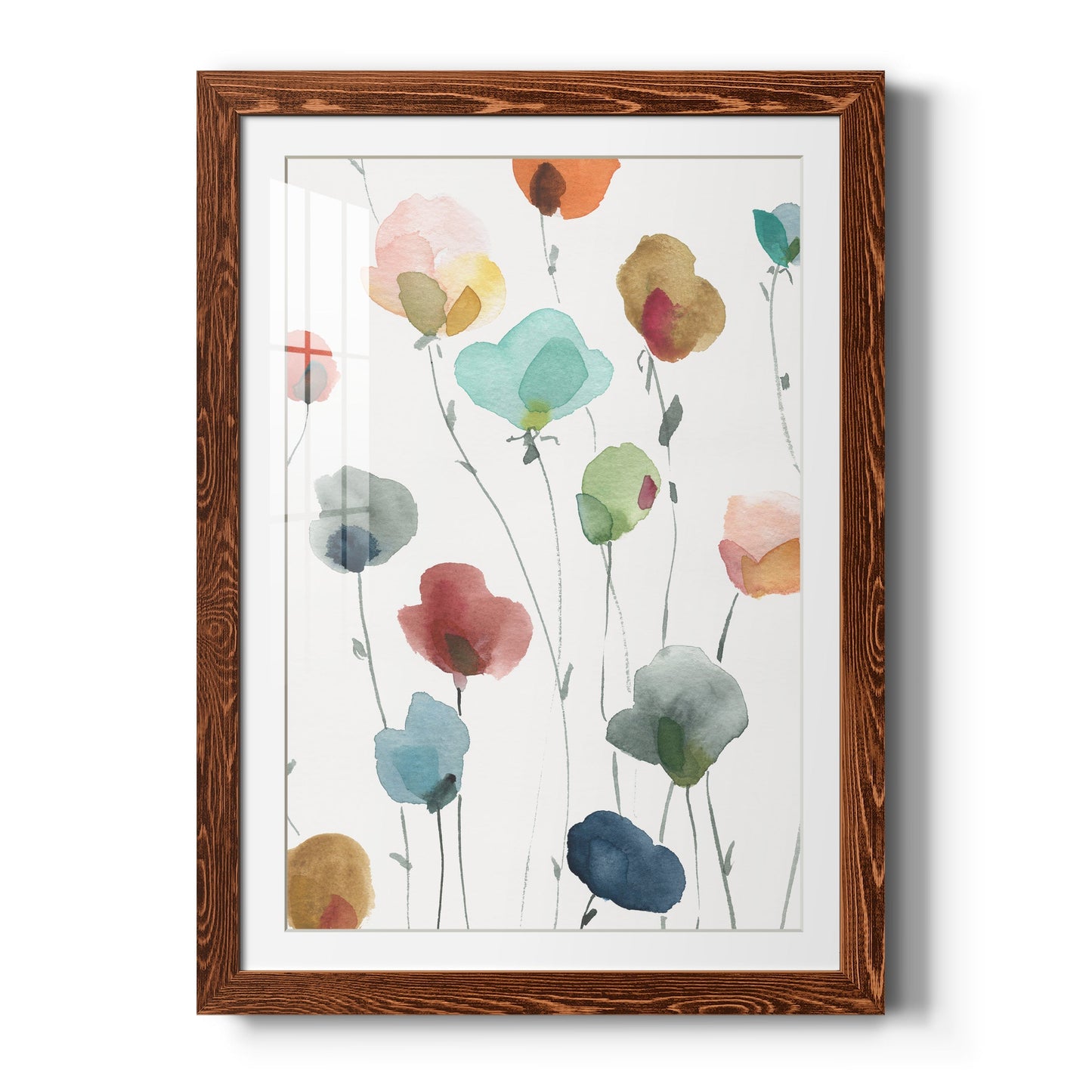 Lollipop Garden I - Barnwood Framed Art Print