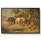 The Midday Meal, 1835 - Floater Framed Canvas Print