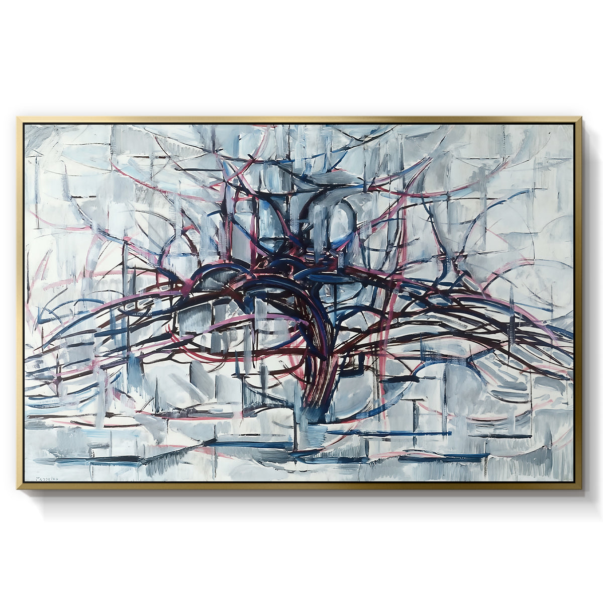Horizontal Tree, 1912 - Floater Framed Canvas Print