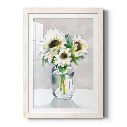 Sunflower II - Barnwood Framed Art Print