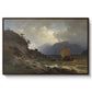 From the Western Coast of Norway, 1862 - Floater Framed Canvas Print