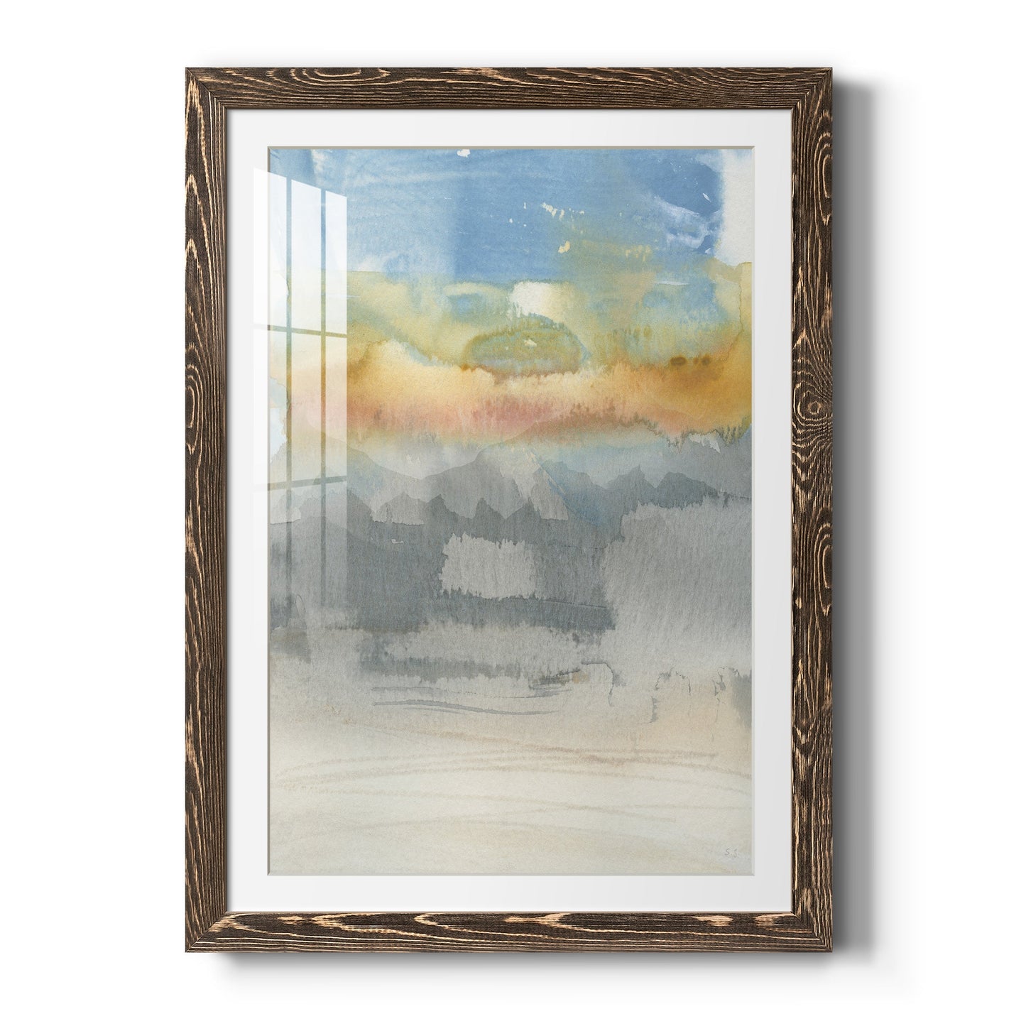 High Desert Sunset II - Barnwood Framed Art Print