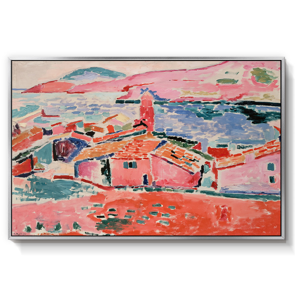 View of Collioure, 1905 - Floater Framed Canvas Print