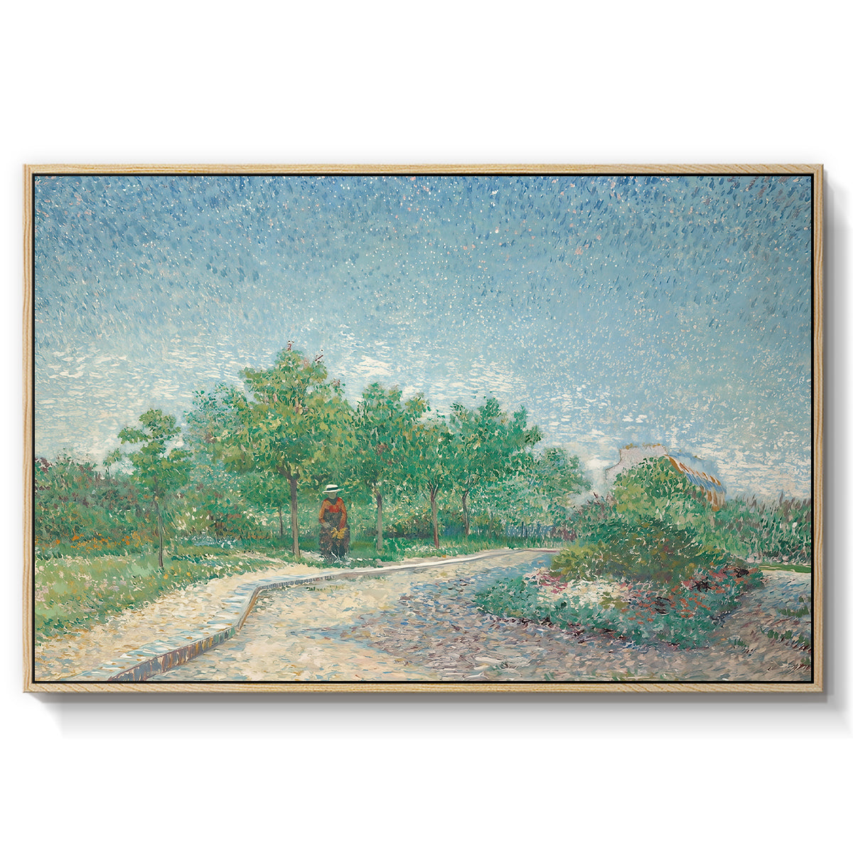 Square Saint-Pierre, Paris, 1887 - Floater Framed Canvas Print