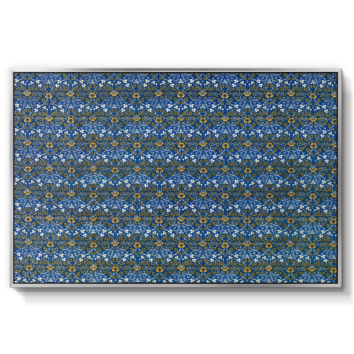 Eyebright, Green and Yellow Design, c. 1883 - Floater Framed Canvas Print